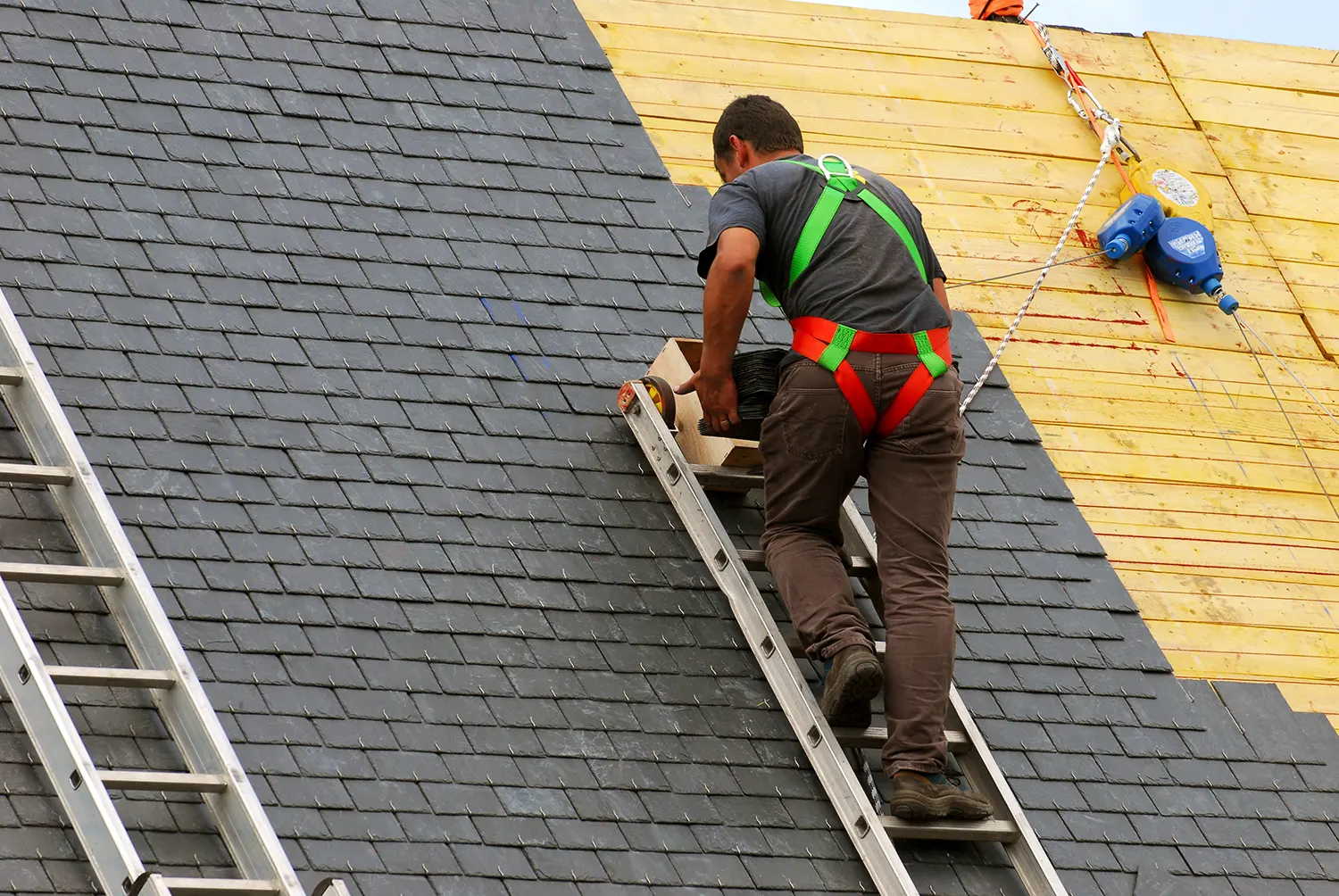 slate roof installation